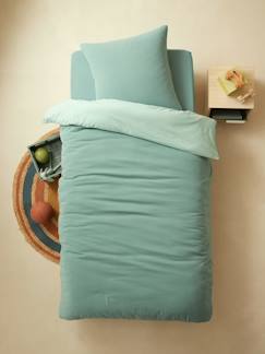 Parure housse de couette enfant et taie d'oreiller en gaze de coton  - vertbaudet enfant