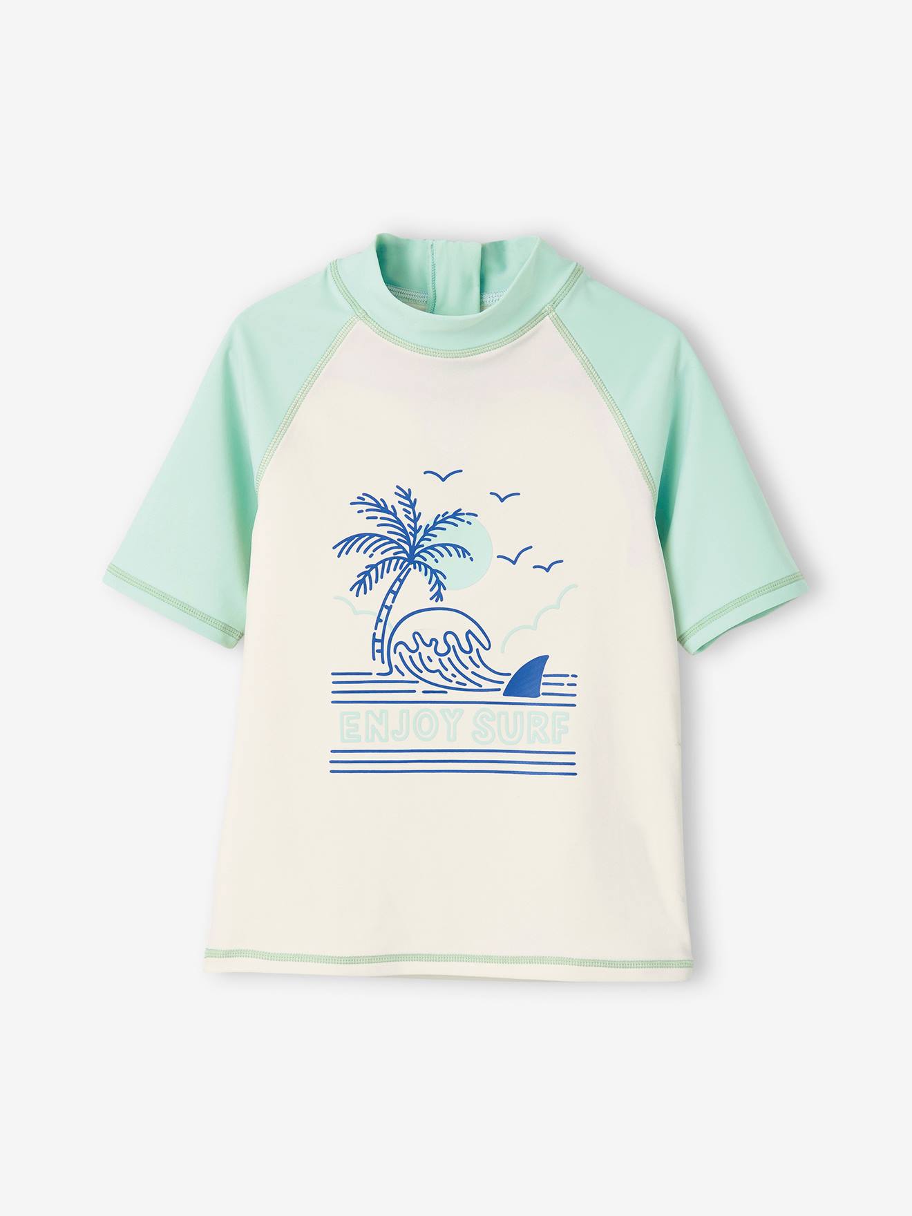 Slip De Bain DPAM Pour Garçon 3 Ans - Rayé Bleu Marine/turquoise - Occasion TB état