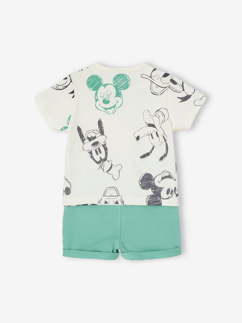 Ensemble b?�b?� gar?�on 2 pi?�ces Disney?� Mickey & Friends vert moyen imprime - Mickey