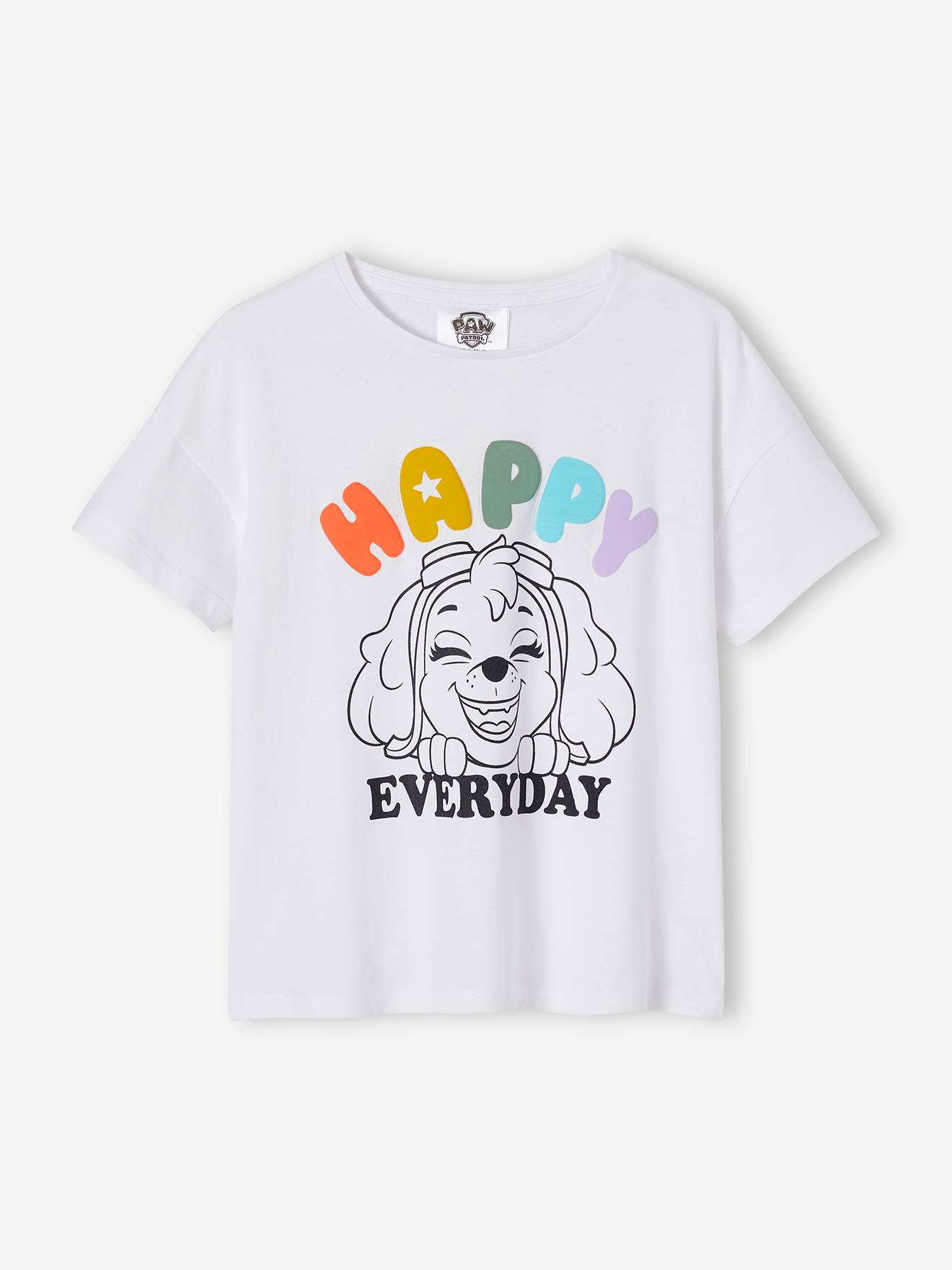 T-shirt fille manches courtes Pat'Patrouille® blanc