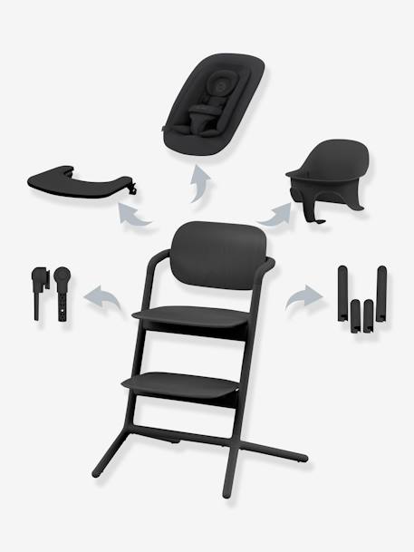 Cybex - Chaise haute évolutive Lemo 4 en 1 Stunning Black - Noir