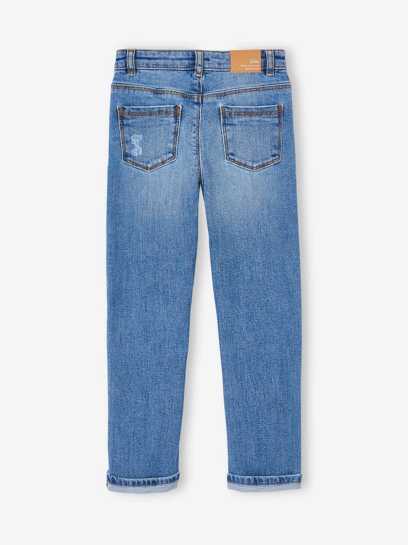 Jean Indestructible Garçon VERTBAUDET - Coupe Droite Relax - Facile à Enfiler - Taille 9A