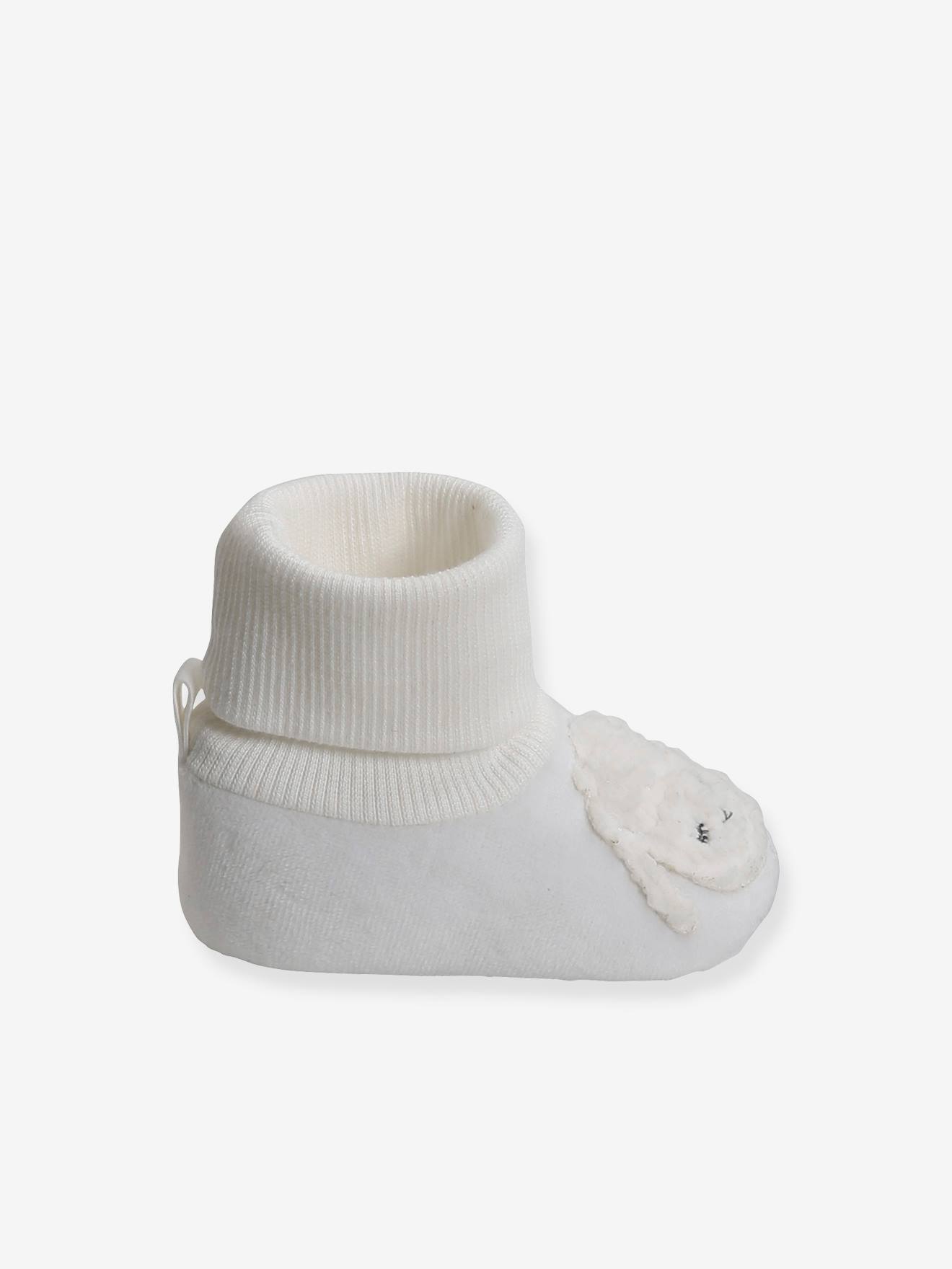 Chaussons chaussettes bébé 0-6 mois toile et tissu