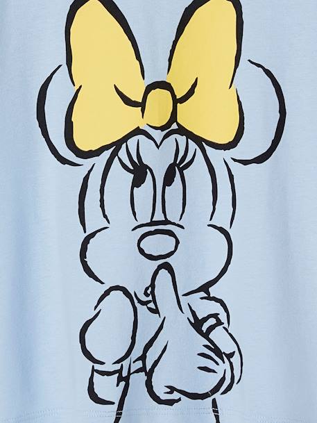 T-shirt fille manches courtes Disney® Minnie BLEU CIEL 3 - vertbaudet enfant 