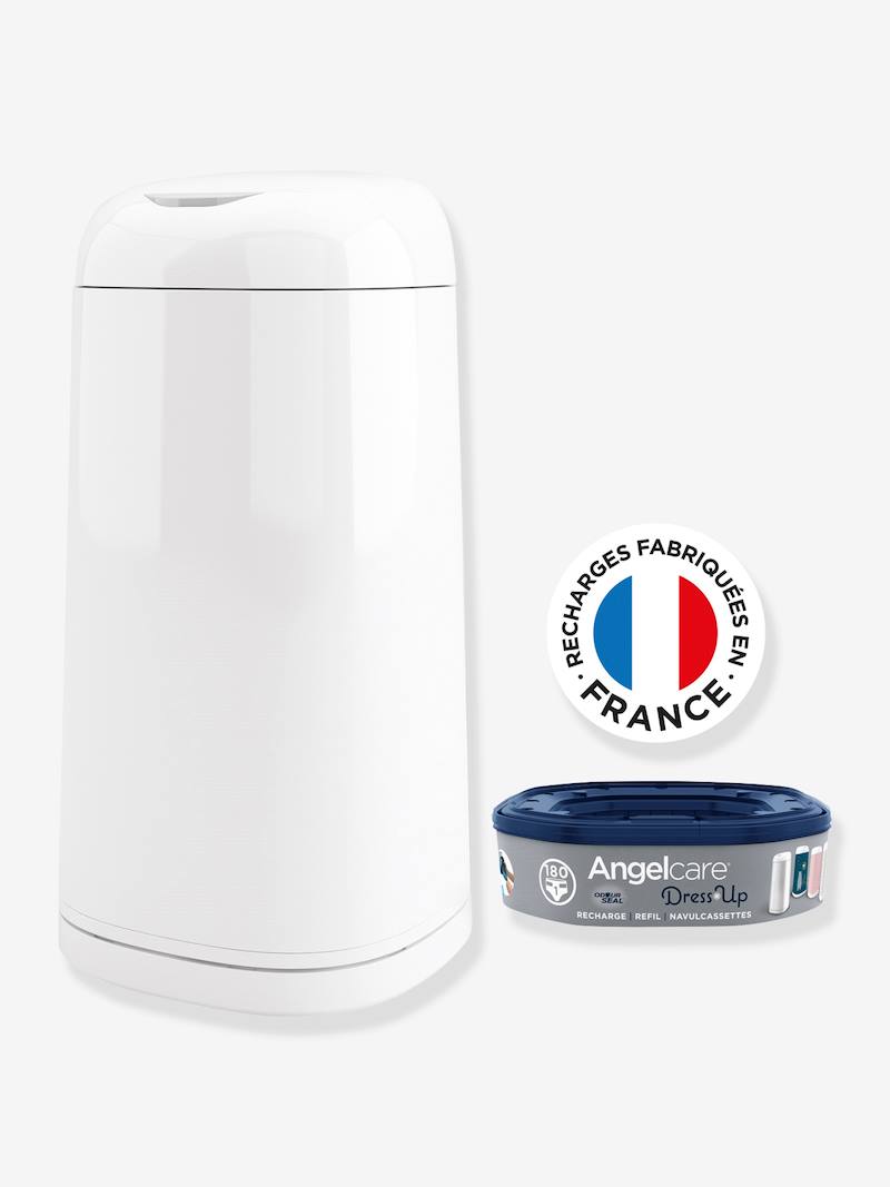 Poubelle à couches Dress Up ANGELCARE blanc Angelcare