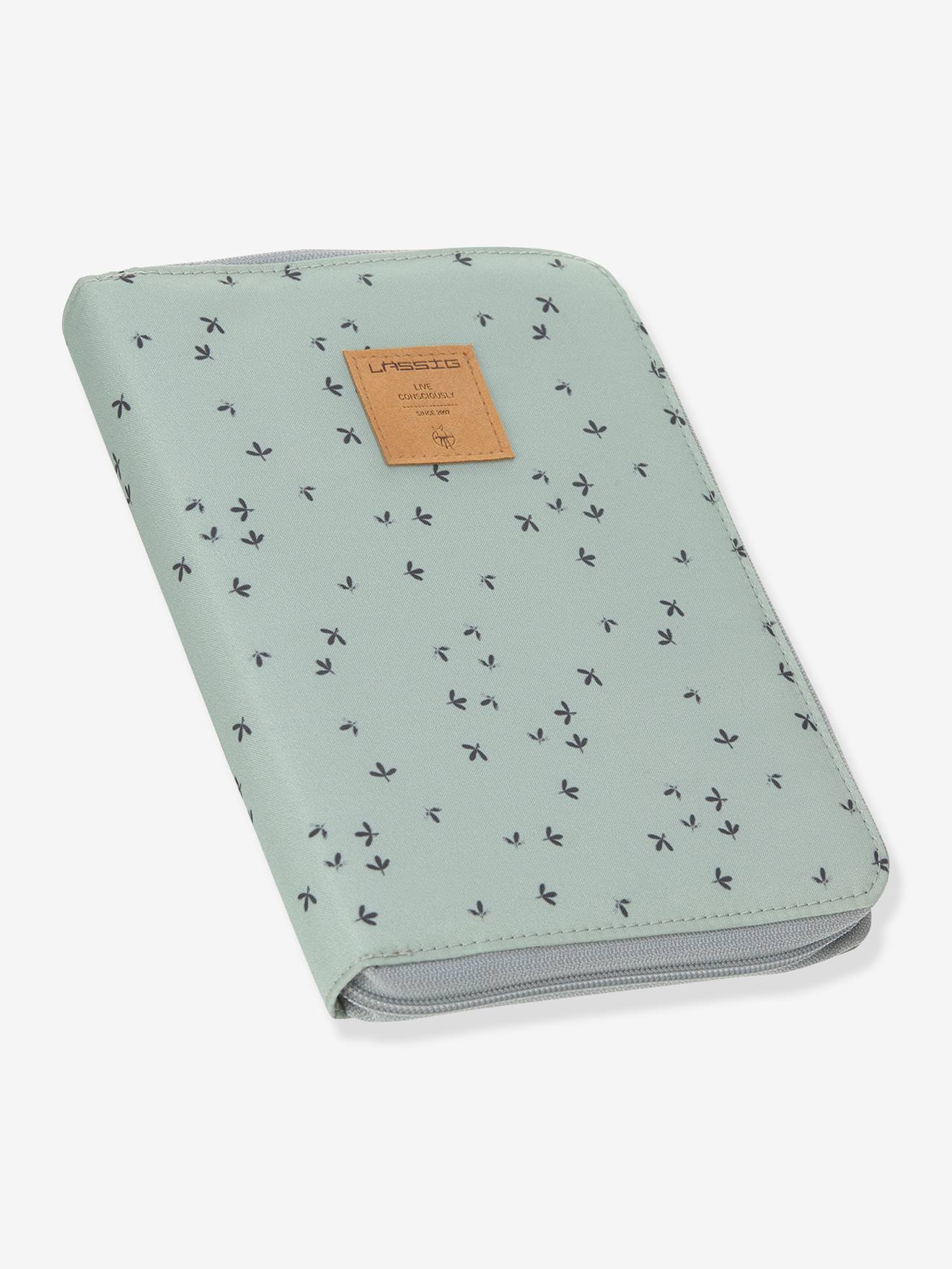 Pochette carnet de santé LÄSSIG floral menthe (Lassig) - Couverture