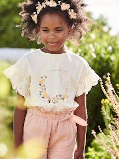 T-shirt motif couronne détails irisés fille  - vertbaudet enfant