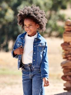 Veste en jean personnalisable fille  - vertbaudet enfant