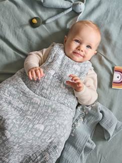 Linge de maison et décoration-Linge de lit bébé-Gigoteuse-Gigoteuse en gaze de coton personnalisable DANS LES BOIS