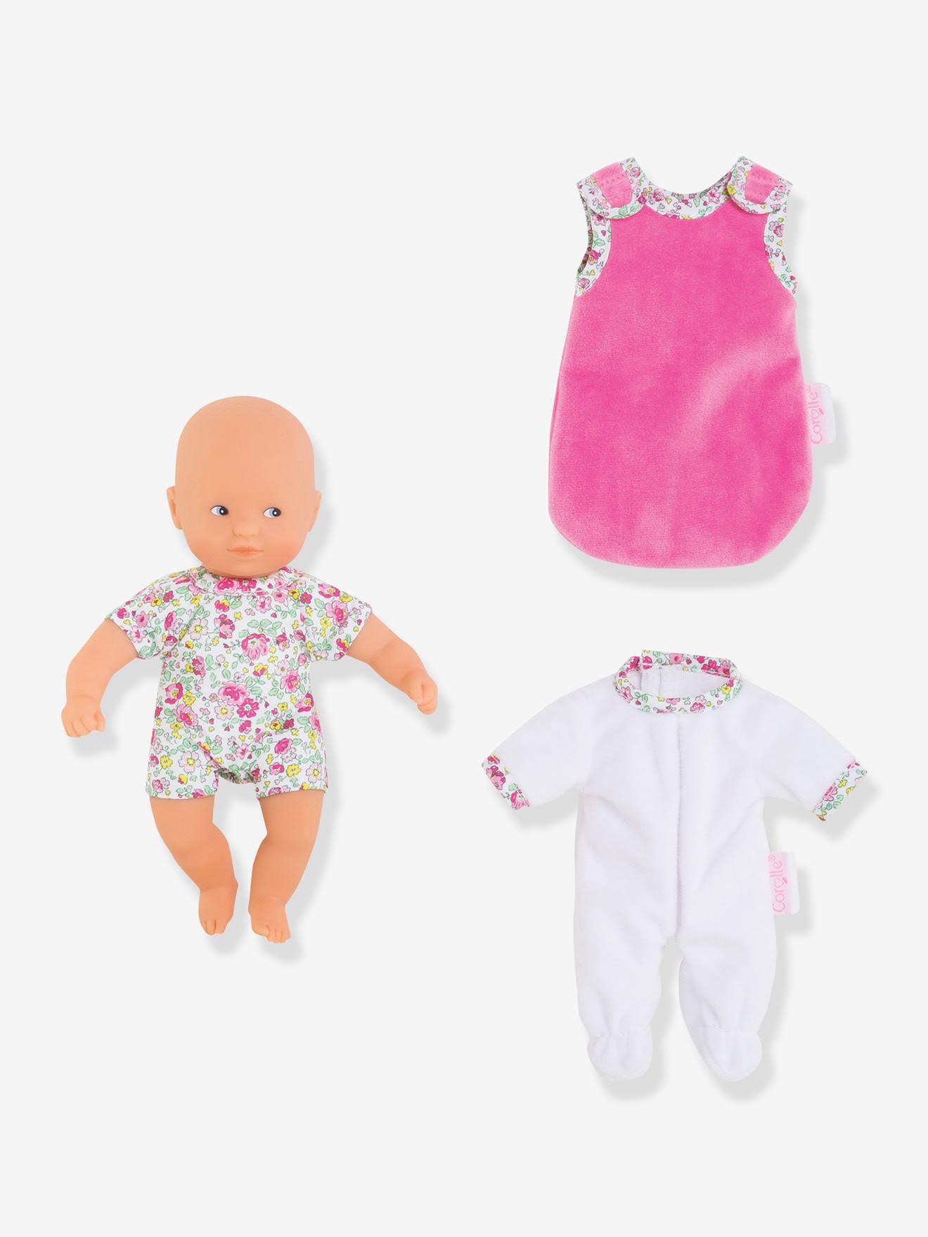 Corolle - Poupée Mini-câlin Bonne Nuit Jardin En Fleurs - Corolle Rose Bonbon