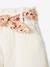 Short bébé en gaze de coton avec ceinture fleurie abricot+écru+marine 6 - vertbaudet enfant 