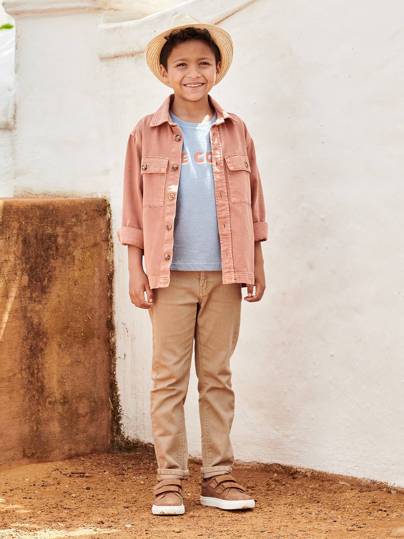 Vertbaudet - Slim couleur MorphologiK FIN garçon beige