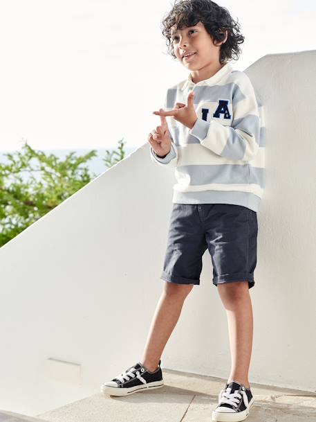 Bermuda chino garçon beige+BLEU+bleu grisé+rouge+vert 6 - vertbaudet enfant 