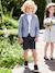 Veste de cérémonie garçon en coton/lin beige clair+bleu+marine foncé+vert sauge 10 - vertbaudet enfant 