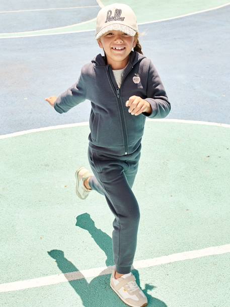 Sweat fille zippé à capuche sport bleu 9 - vertbaudet enfant 