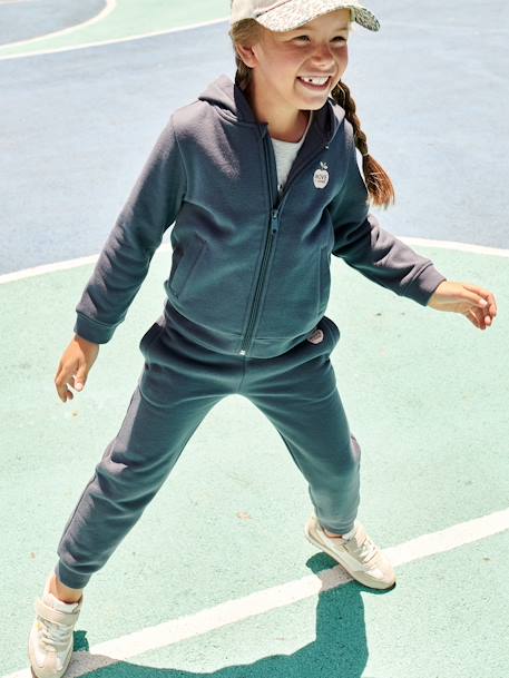 Sweat fille zippé à capuche sport bleu 8 - vertbaudet enfant 