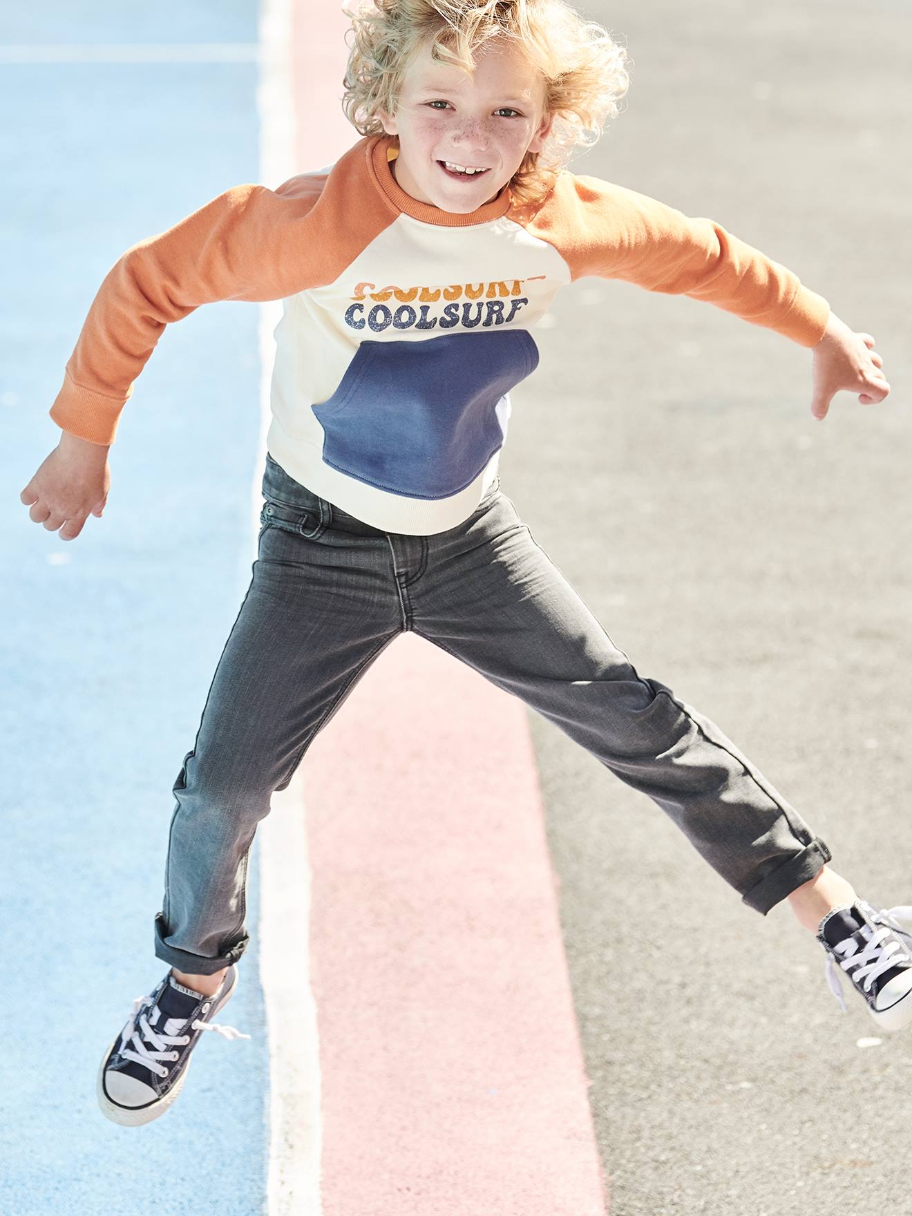 Jean garçon droit indestructible waterless denim gris