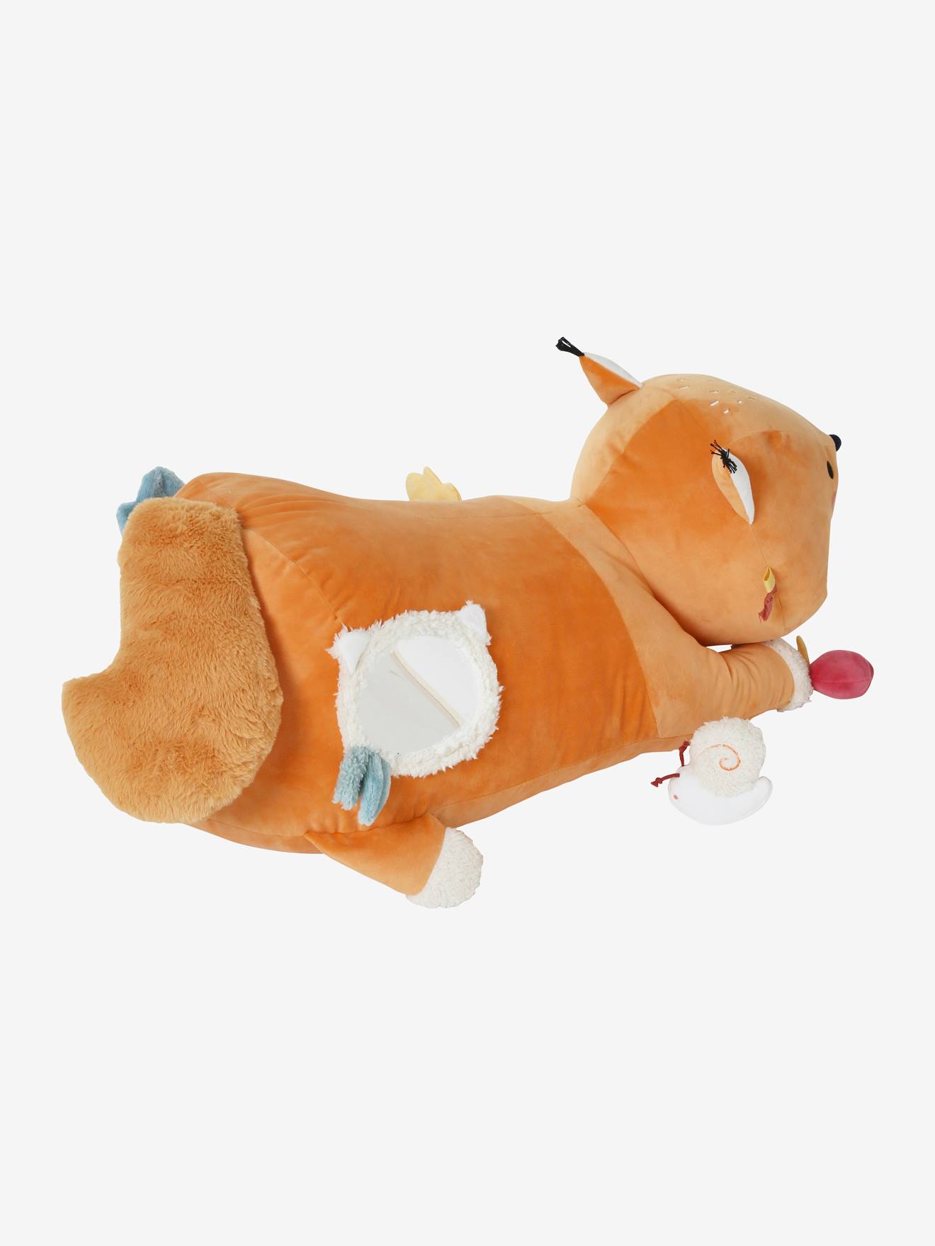 Grande peluche d'activités Écureuil LES AMIS DE LA FORÊT orange - Vertbaudet