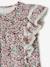 Robe motifs fleurs de cerisier fille manches volantées écru 3 - vertbaudet enfant 