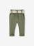 Pantalon paperbag bébé avec ceinture cappuccino+lichen+vieux rose 6 - vertbaudet enfant 
