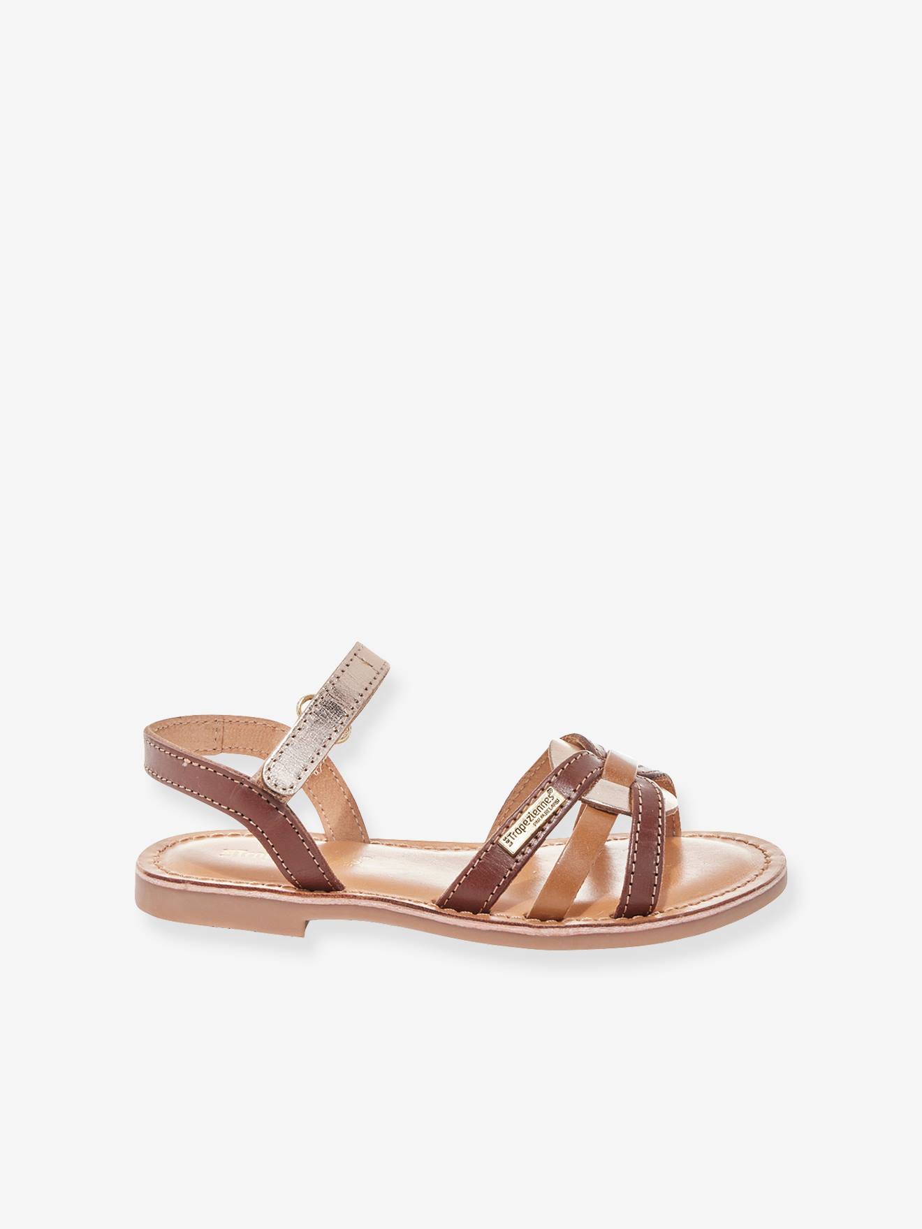 Sandales cuir enfant Badalia PAR M. BELARBI beige imprimé