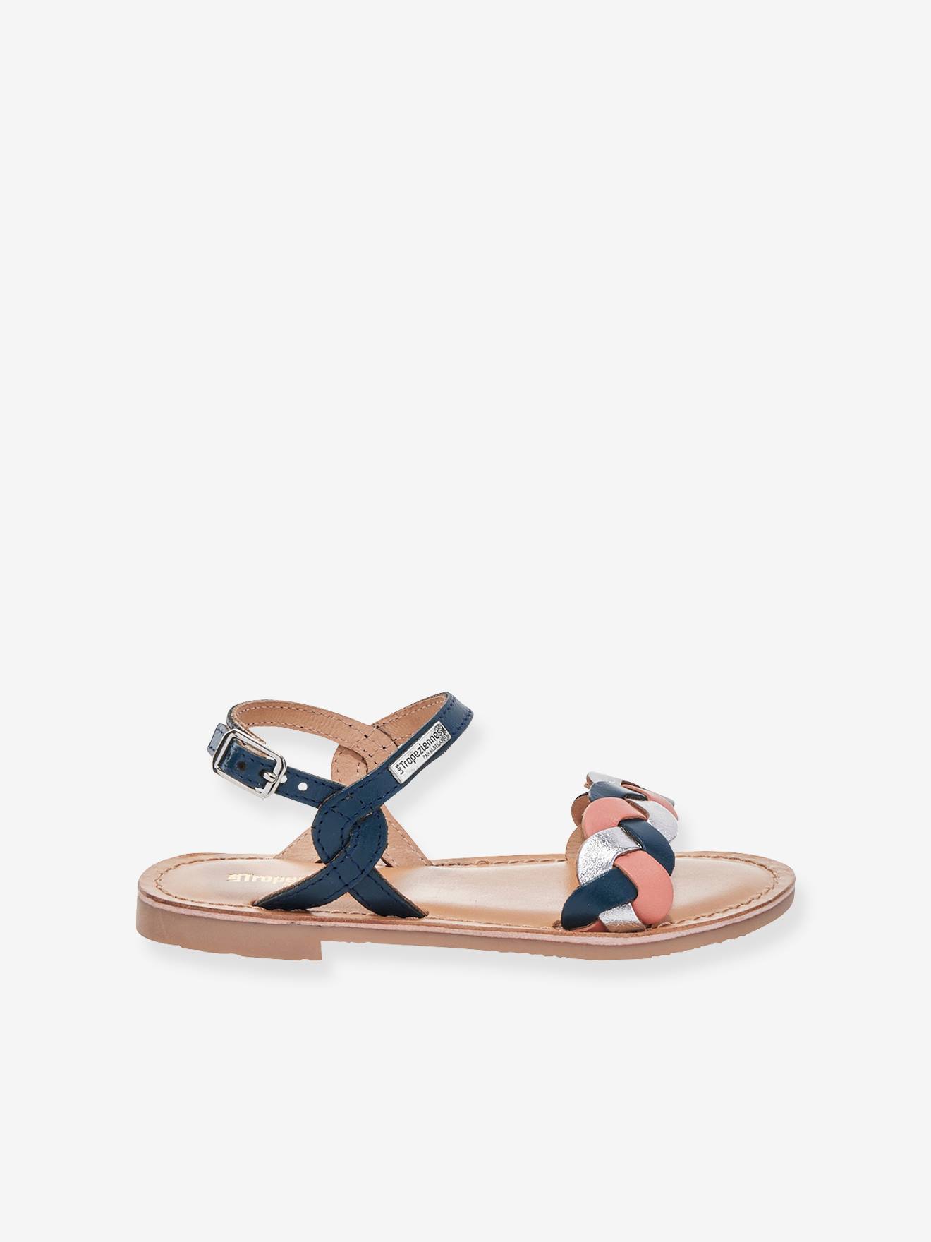 Sandales cuir enfant Bonbon PAR M. BELARBI bleu imprimé Sandales cuir enfant Bonbon PAR M. BELARBI bleu imprimé