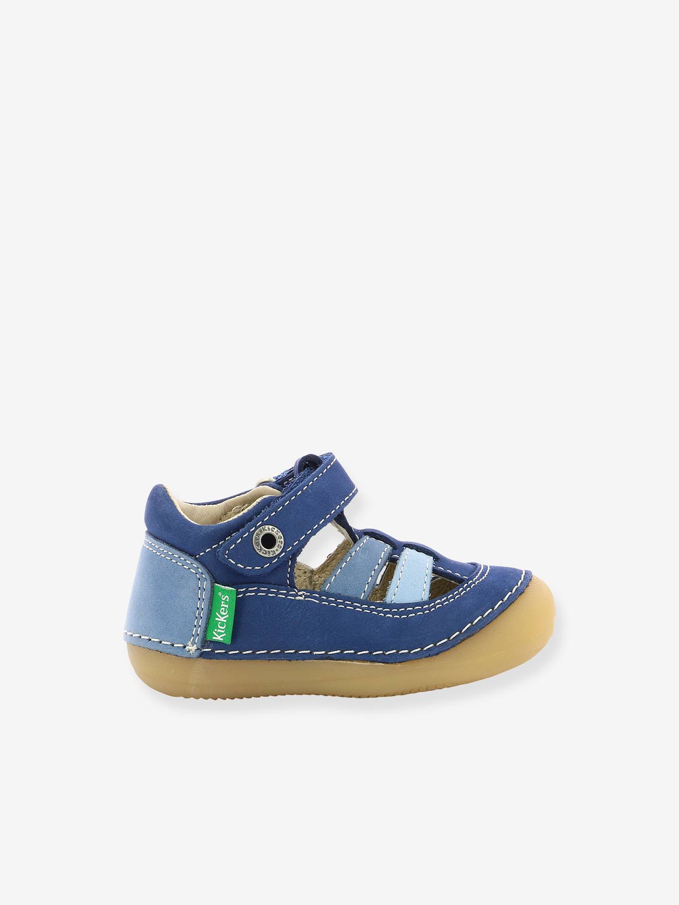 Kickers - Sandales Cuir Bébé Sushy Originel Softers Kickers® Bleu