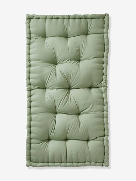 Vertbaudet - Matelas de sol style futon vert sauge