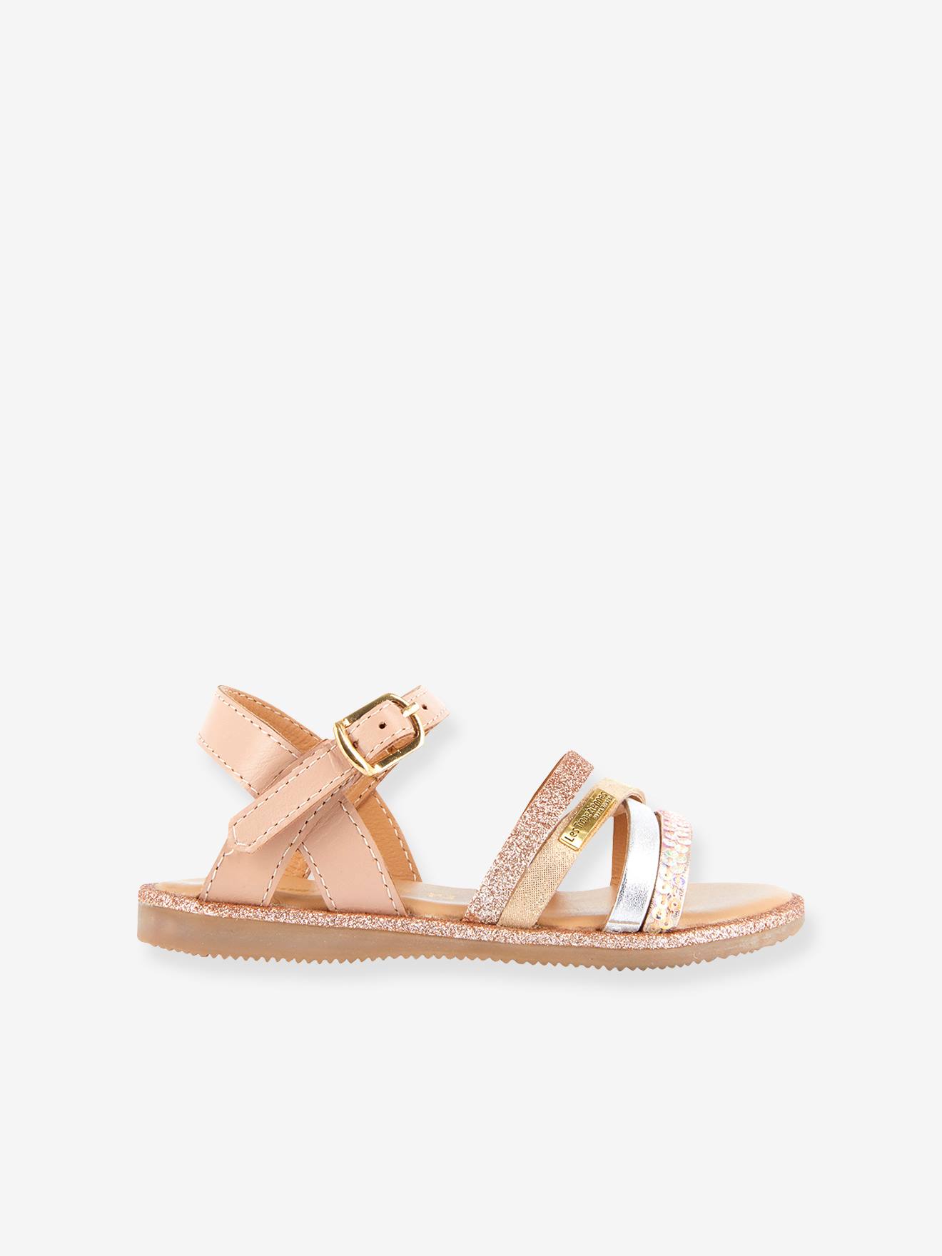 Sandales cuir enfant Inaya LES TROPEZIENNES® PAR M. BELARBI beige