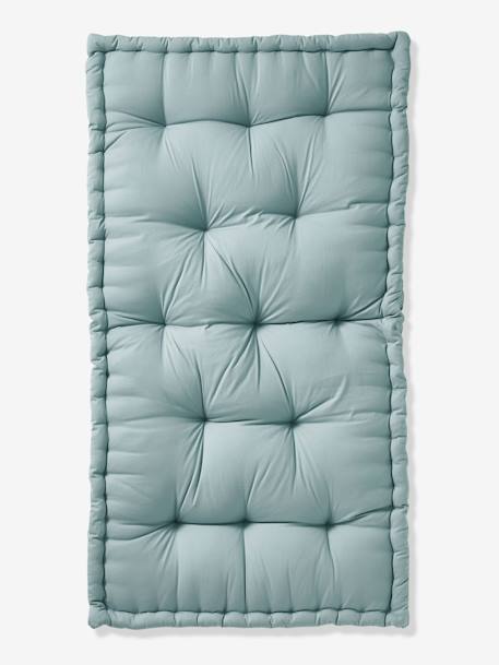 Vertbaudet - Matelas de sol style futon bleu grisé