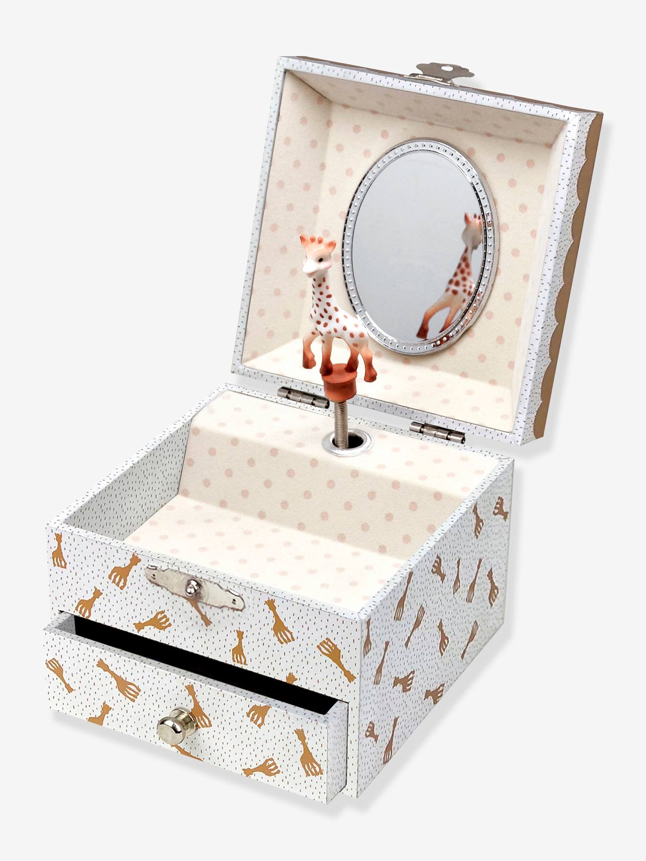 Boîte À Musique Cube Sophie La Girafe - Camel