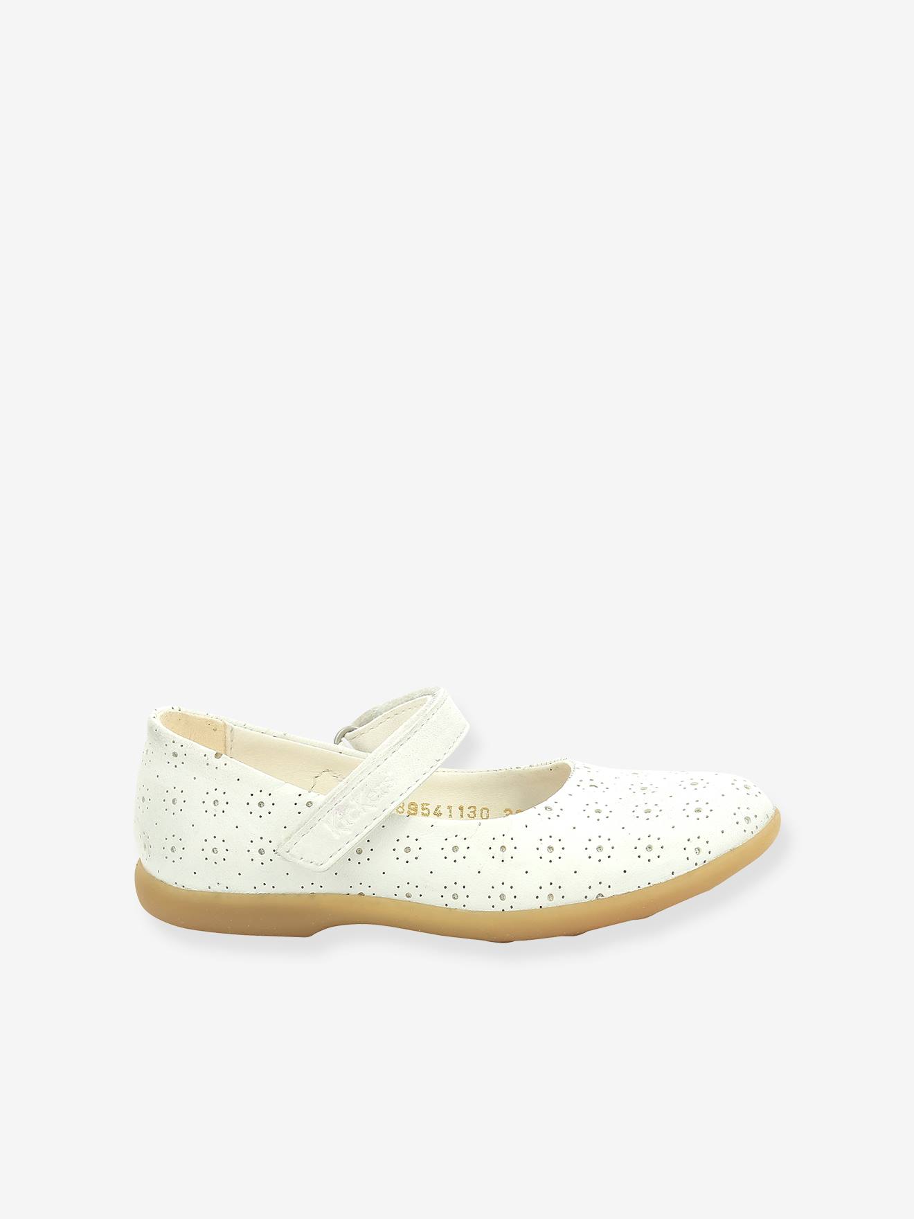 Babies cuir fille Ambellie blanc
