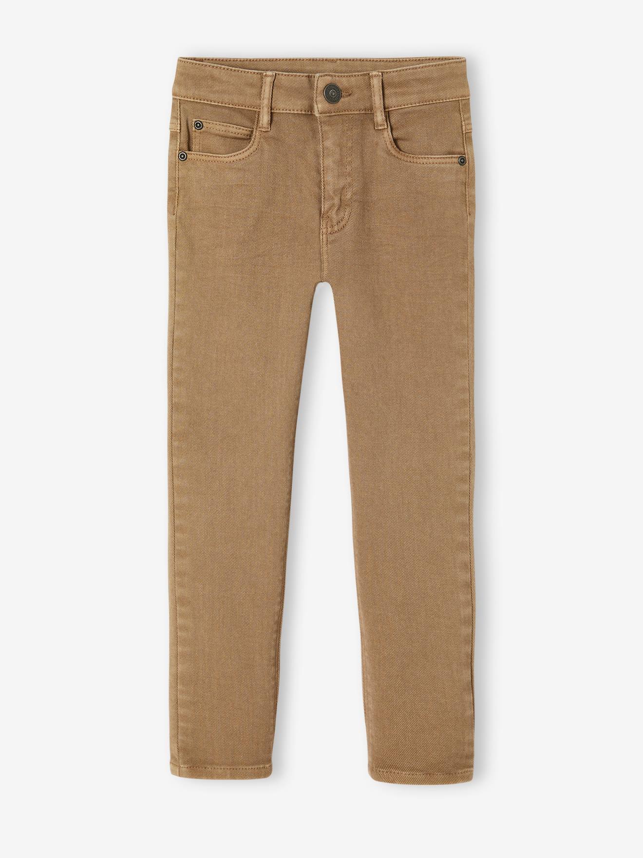 VERTBAUDET Pantalon Garçon Retroussable En Pantacourt - Coton Léger, Ceinture Élastiquée - Bleu Clair Taille 5A