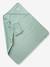 Cape de bain personnalisable et gant de toilette blanc+bleu moyen+framboise+ocre+rose poudré+vert bleuté+vert céladon 40 - vertbaudet enfant 
