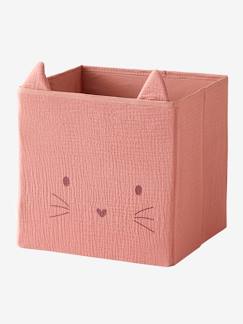 Linge de maison et décoration-Lot de 2 bacs de rangement animaux gaze de coton