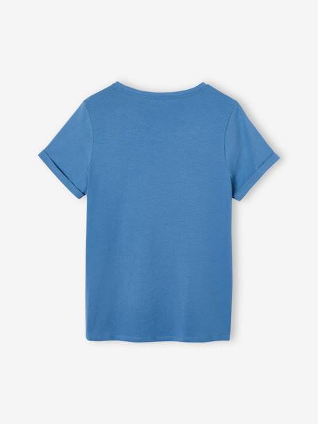 T-shirt à message grossesse et allaitement en coton bio personnalisable Bleu+Gris anthracite+Moutarde 8 - vertbaudet enfant 