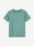 T-shirt Basics personnalisable garçon manches courtes blanc+BLEU+bordeaux+mandarine+marine+sauge+turquoise 31 - vertbaudet enfant 