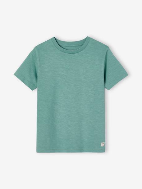 Vêtements bébé et enfants à personnaliser-Garçon-T-shirt Basics personnalisable garçon manches courtes