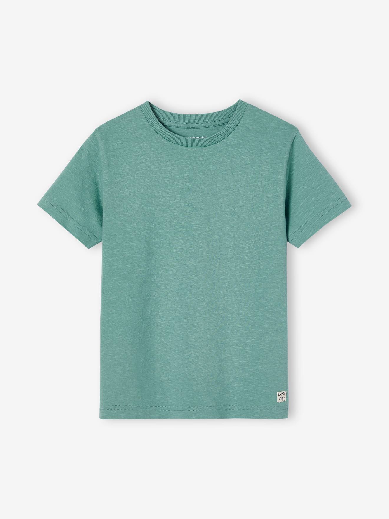 T-shirt personnalisable garçon manches courtes sauge
