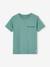 T-shirt Basics personnalisable garçon manches courtes blanc+BLEU+bordeaux+mandarine+marine+sauge+turquoise 32 - vertbaudet enfant 