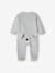 Pyjama bébé mixte velours animal personnalisable beige chiné+gris chiné 15 - vertbaudet enfant 