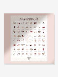 Linge de maison et décoration-Affiche Mes premières fois - Souris rose LES PETITES DATES