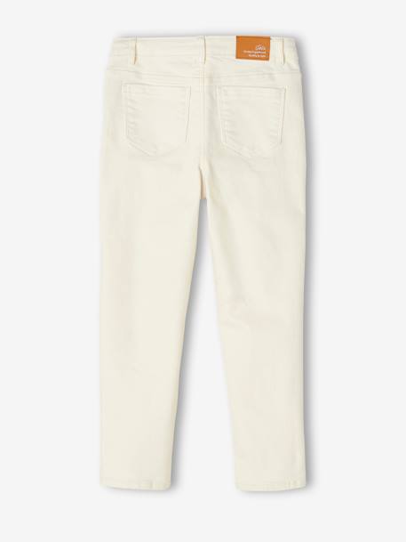Pantalon fille mom MorphologiK fin écru+encre+pêche+rose poudré 5 - vertbaudet enfant 