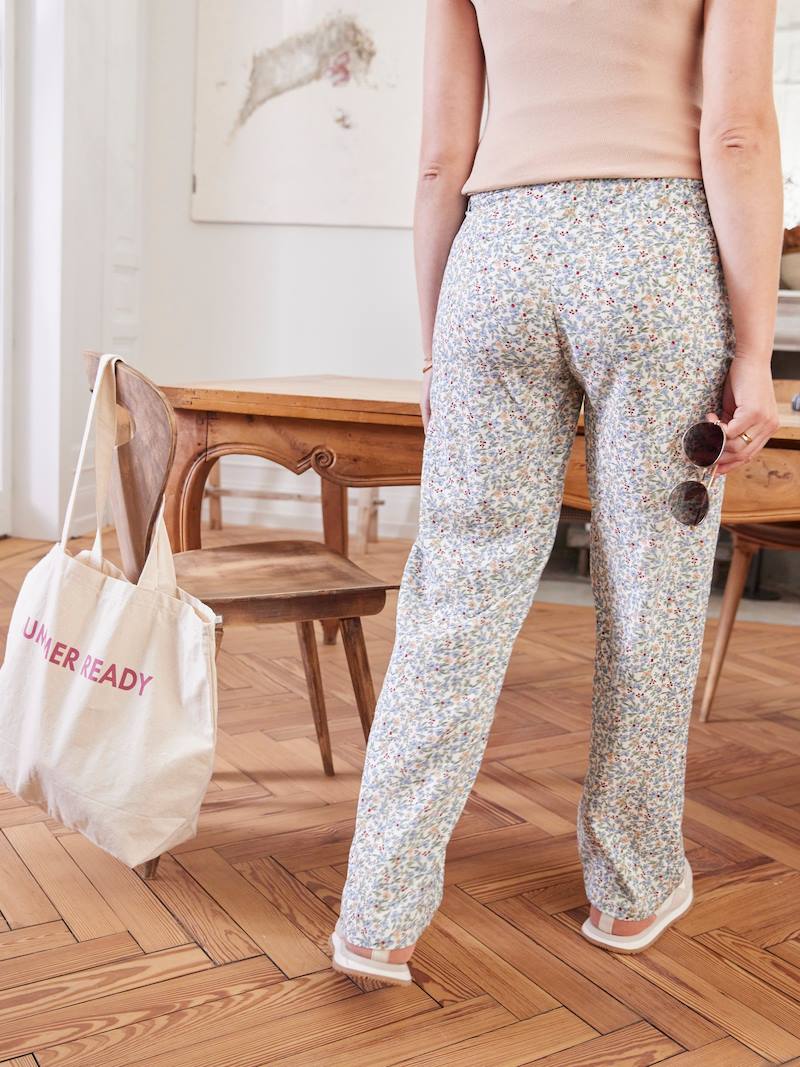 Vertbaudet Site Officiel Pantalon Fluide Imprimé Fleurs VERTBAUDET