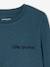 T-shirt couleur Basics personnalisable garçon manches longues Bleu+bois de rose+ECRU+marine+marron clair+vert 3 - vertbaudet enfant 