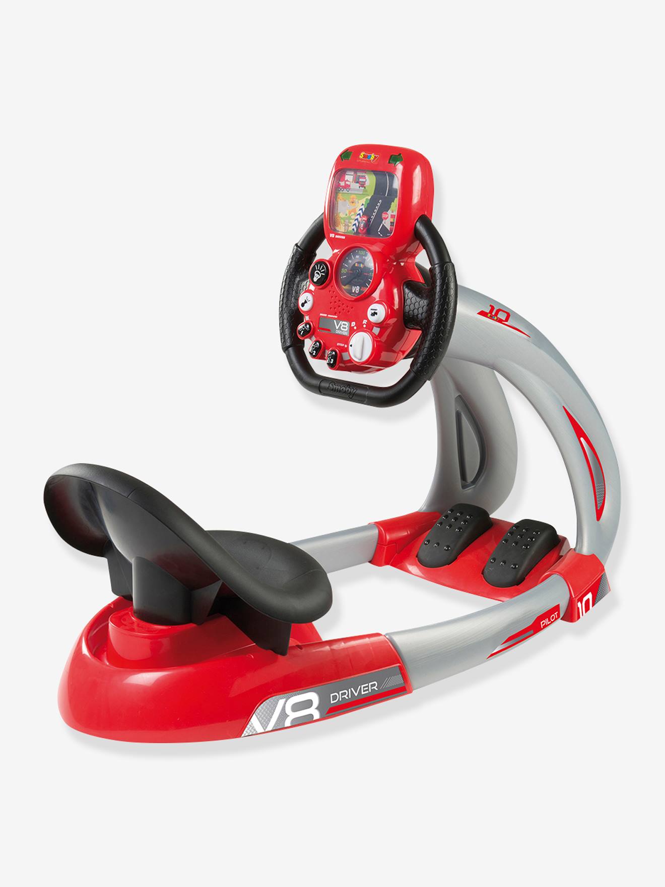 Simulateur de conduite Pilot V8 Driver rouge - Smoby