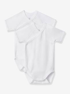 Lot de 2 bodies naissance manches courtes  - vertbaudet enfant