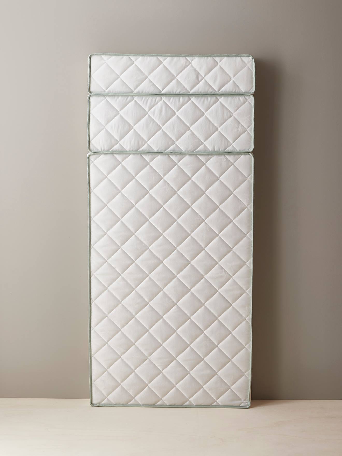 Matelas enfant évolutif 3 parties anti-acariens traité Bi-ome® blanc