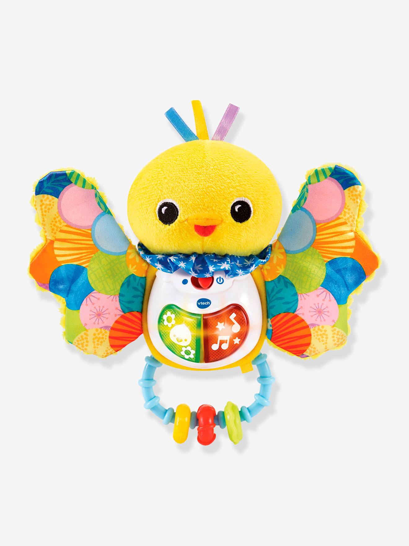 Hochet Piou Piou éveil des sens - jaune