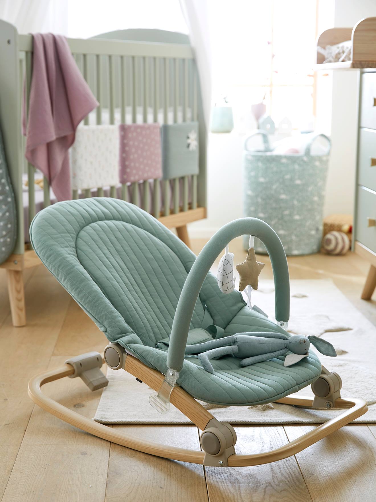 Transat avec arche Babydream tilleul (Vertbaudet) - Image 2